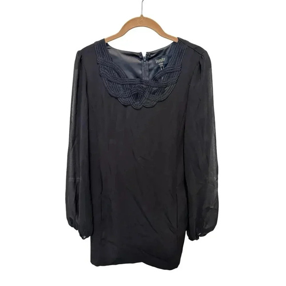 Laundry by Shelli Segal Black Shift Dress Size 6 - Picture 3 of 11